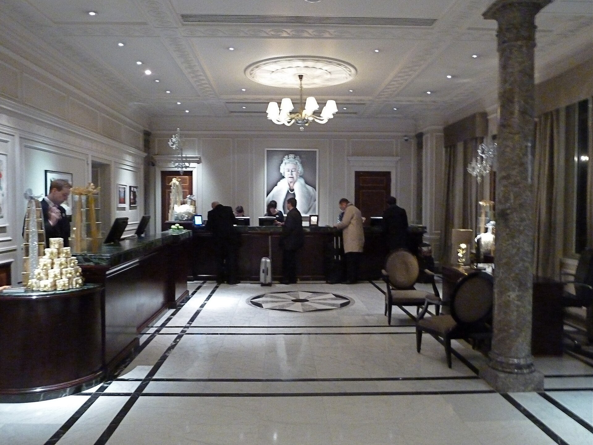 Illustrative hotel lobby interior (not one of the listed venues)