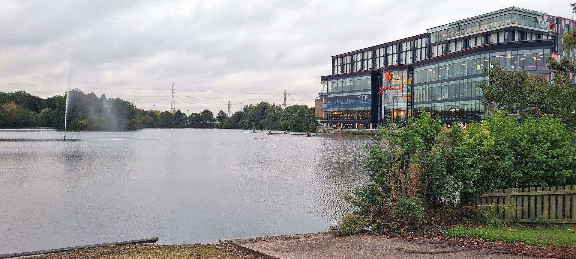 Resorts World Birmingham beside Pendigo Lake